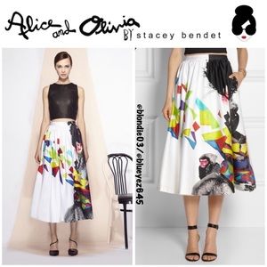 Alice + Olivia x David Choe skirt by Kindness Project artist collaboration 0